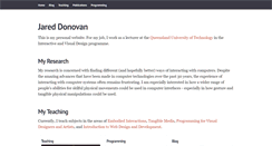 Desktop Screenshot of jareddonovan.com